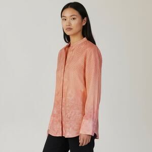 Robert Talbott Womens Button Up Shirt Tunic Top Size 8